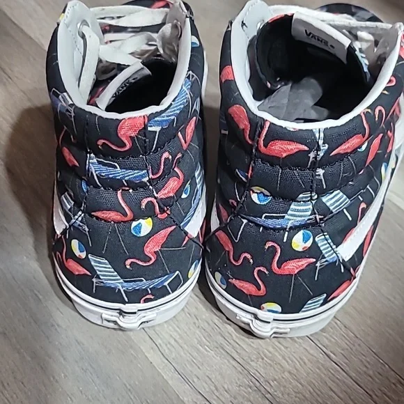 Vans Sk8-HI Flamingo Canvas High Top Sneakers Size 12M/11W RARE - Picture 3 of 8